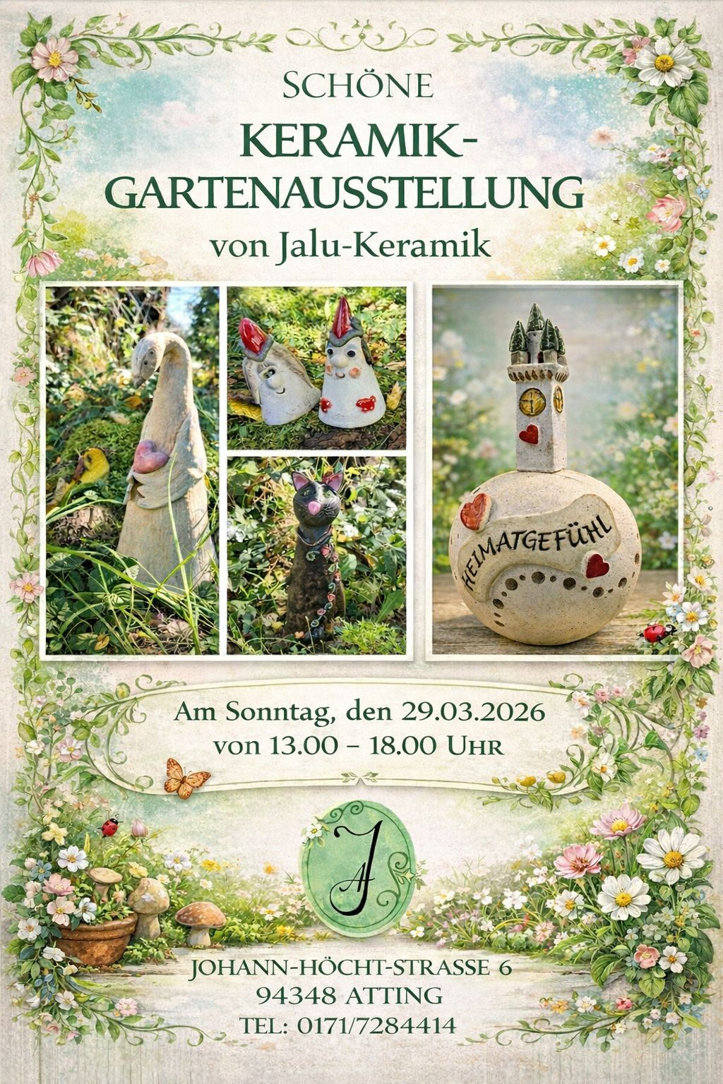 JALU Keramik Gartenausstellung und Keramikarbeiten
